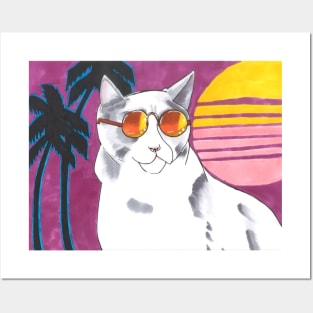 Vaporwave right meow! Posters and Art